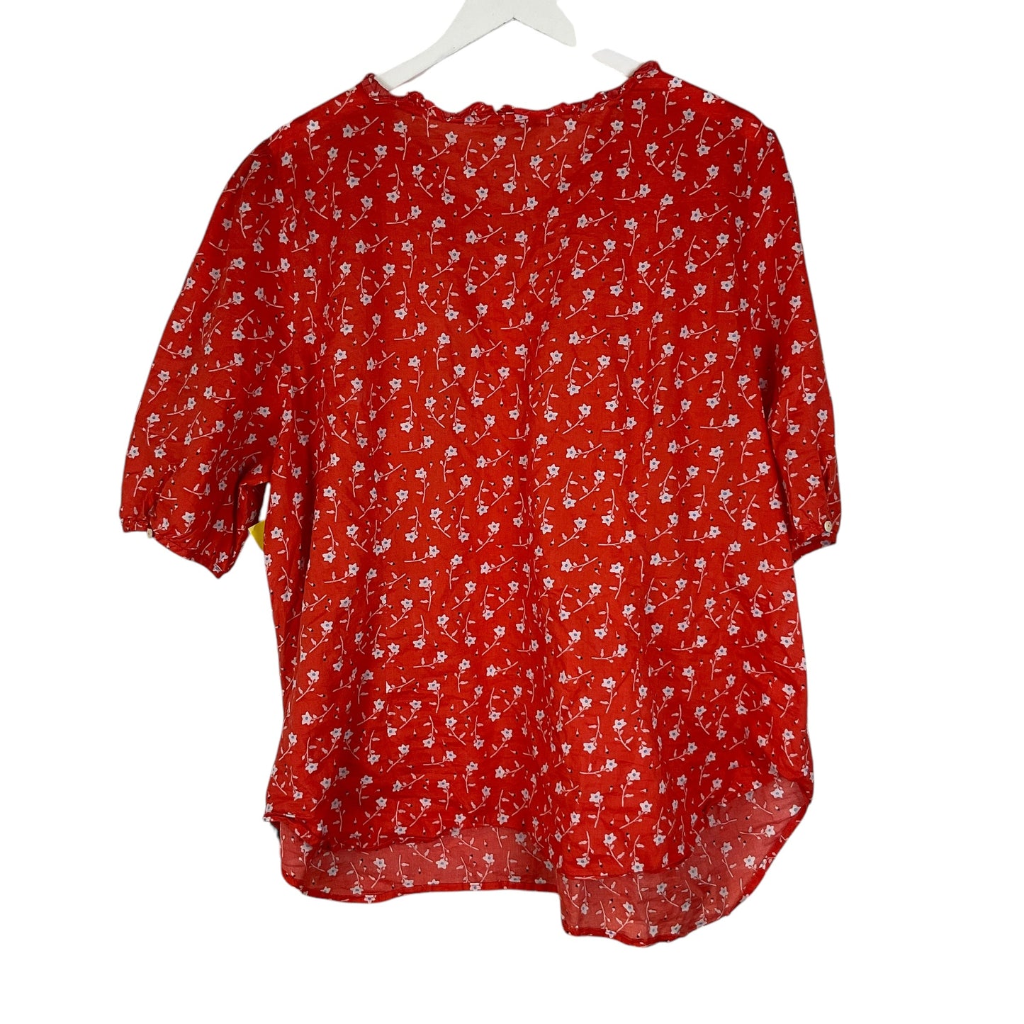 Top Short Sleeve By Talbots In Orange, Size: 3x