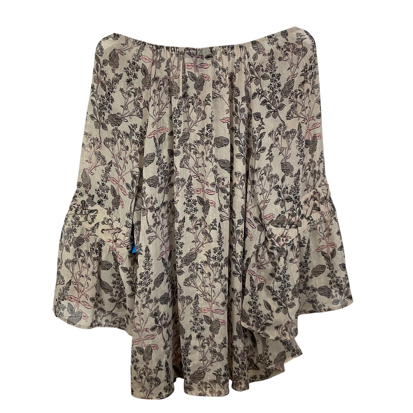 Top Long Sleeve By Style And Company In Floral Print, Size: 3x