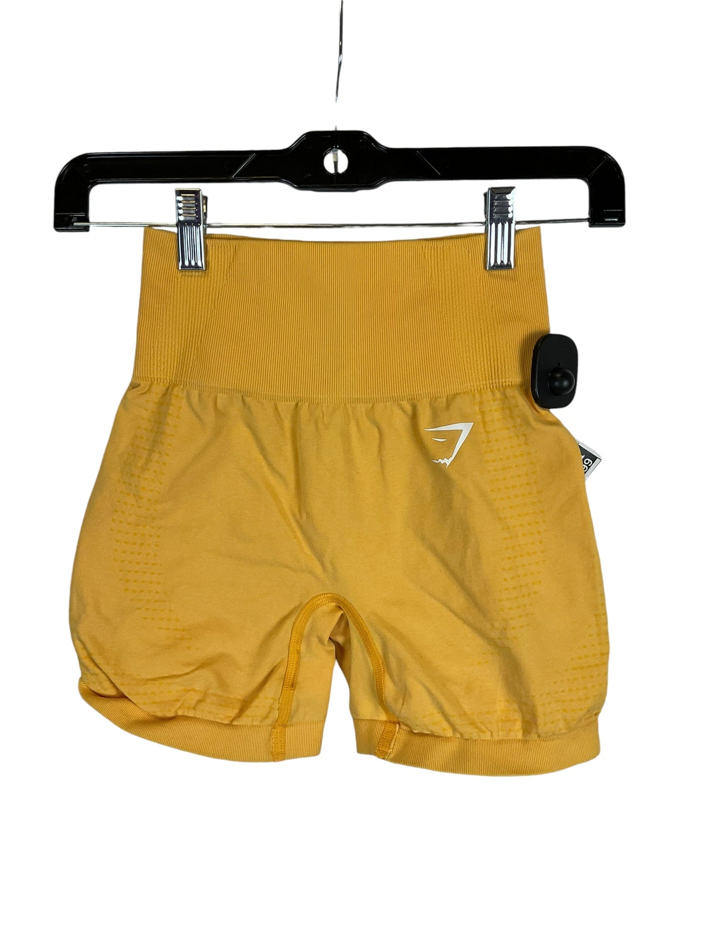 Athletic Shorts By Gym Shark In Yellow, Size: S