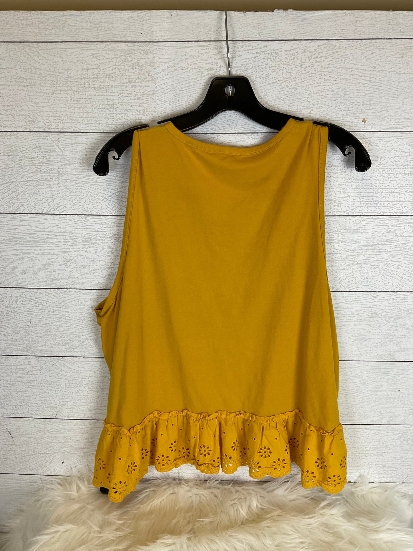 Yellow Top Sleeveless J. Crew, Size Xxl