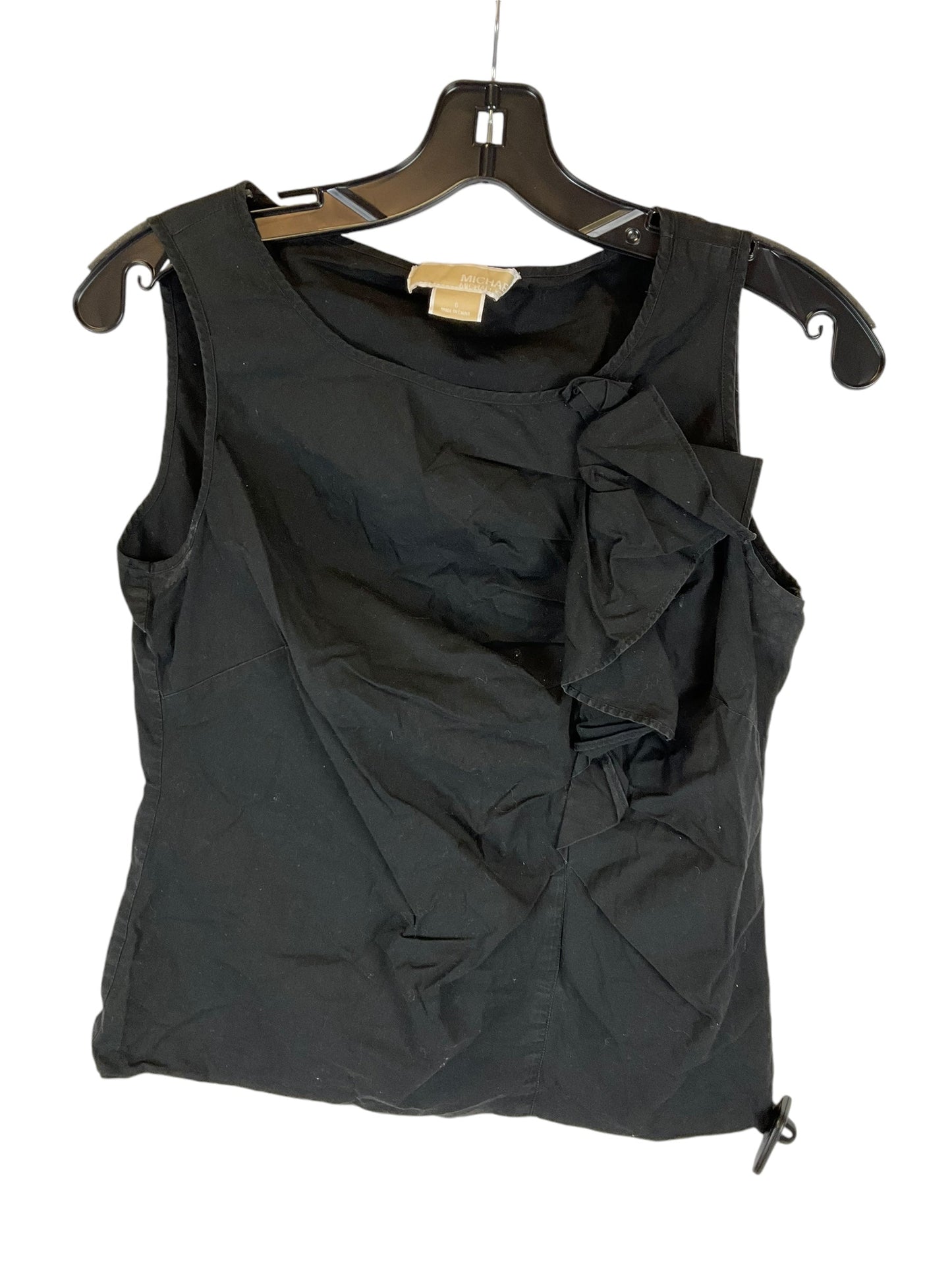 Top Sleeveless Designer By Michael By Michael Kors In Black, Size: 6