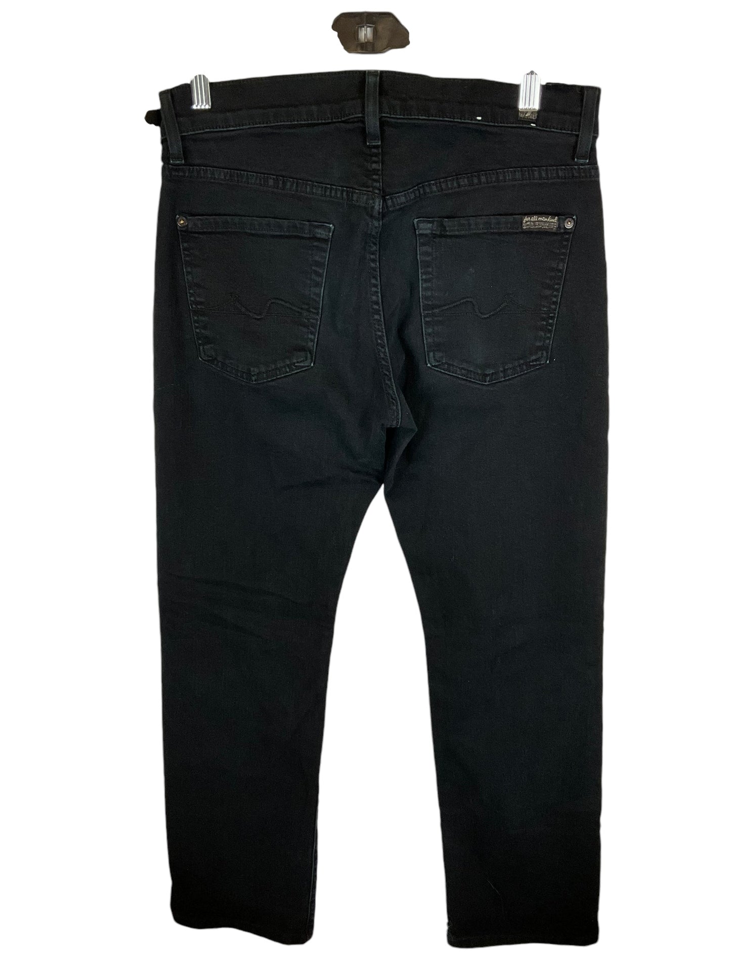 Jeans Designer By 7 For All Mankind In Black, Size: 6