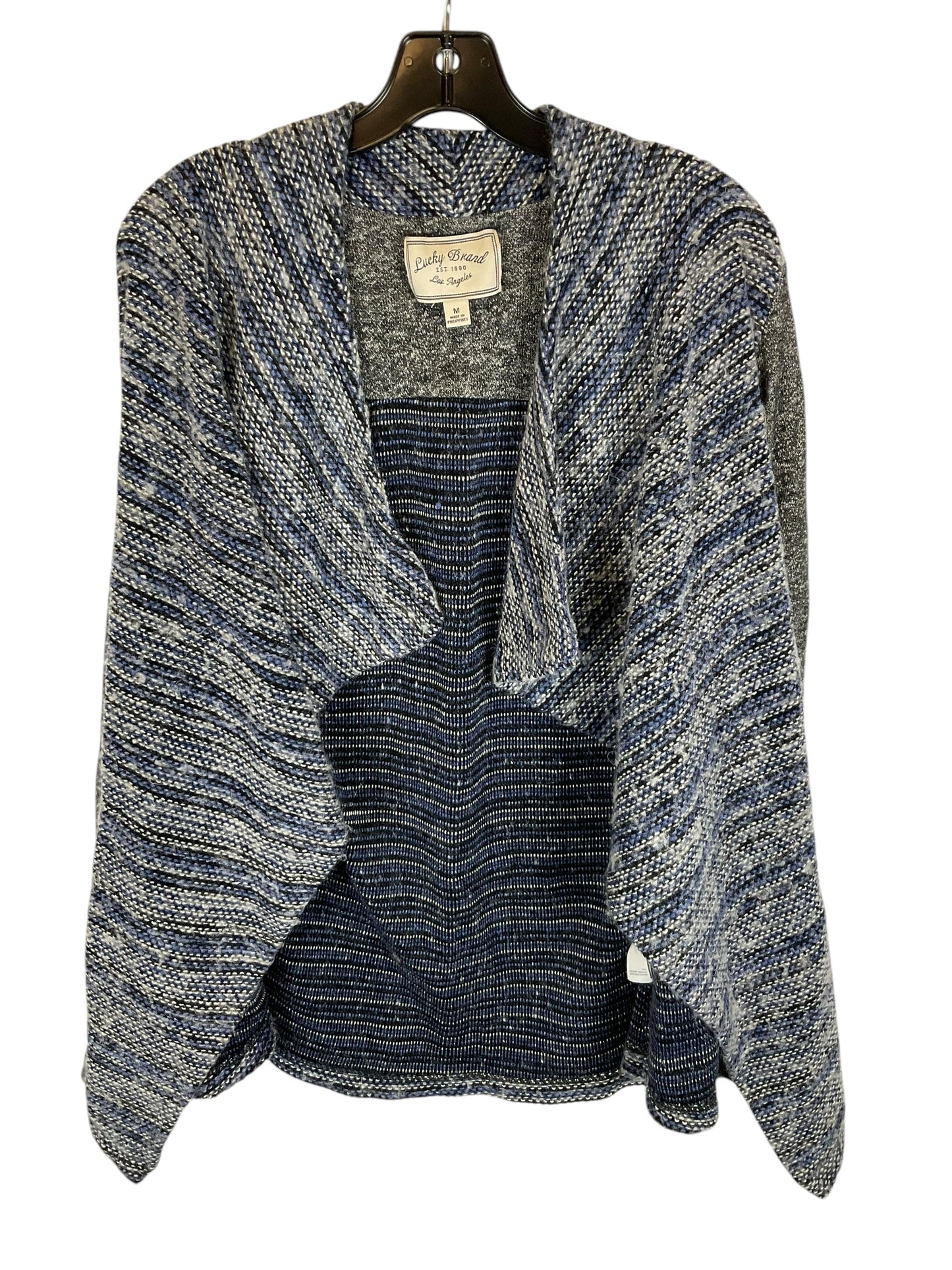 Sweater Cardigan By Lucky Brand In Blue, Size: M