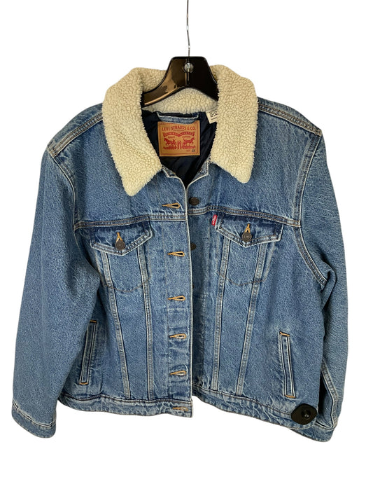 Jacket Denim By Levis In Blue Denim, Size: 1x