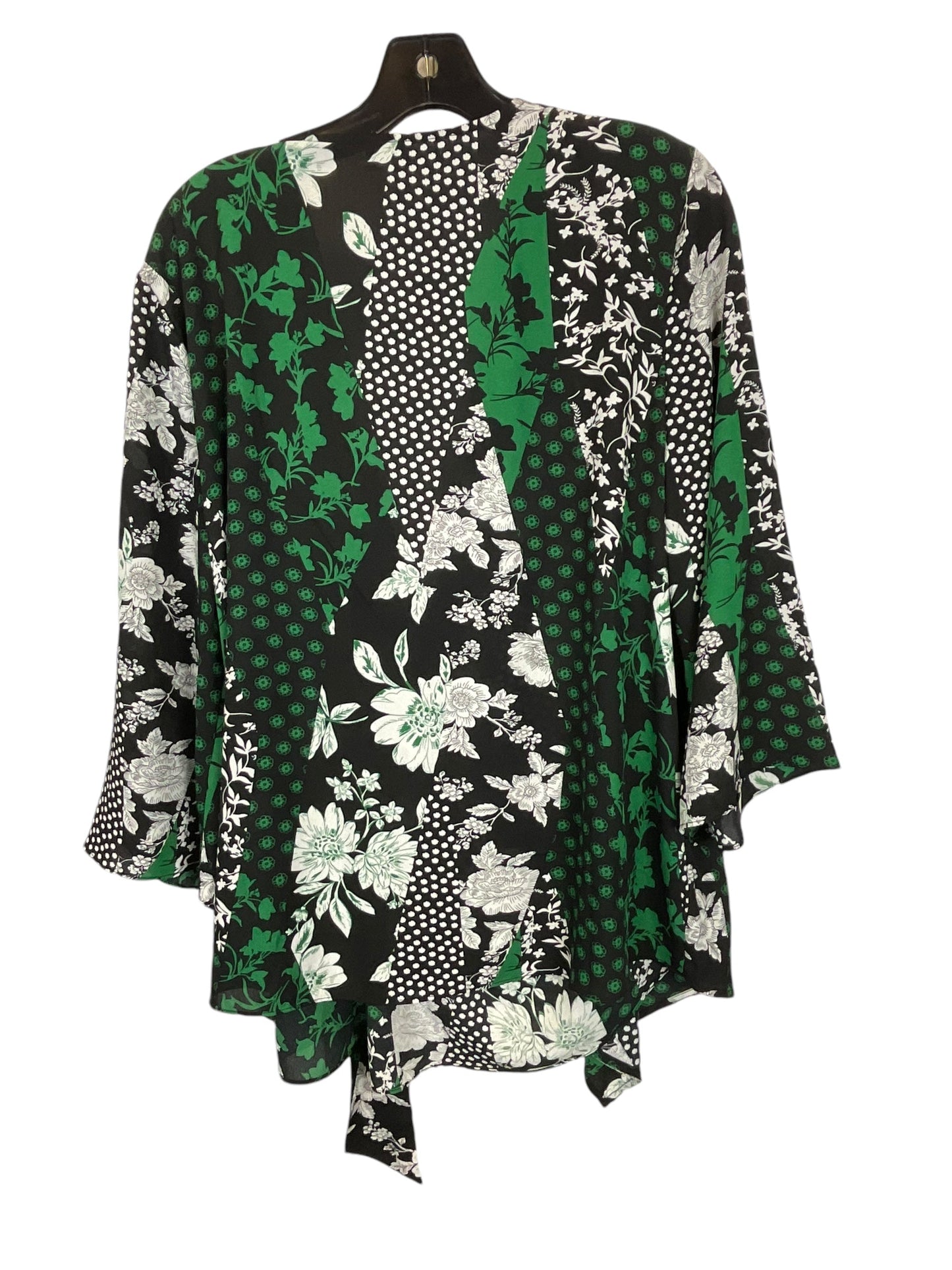 Top 3/4 Sleeve By Cato In Green, Size: Xl