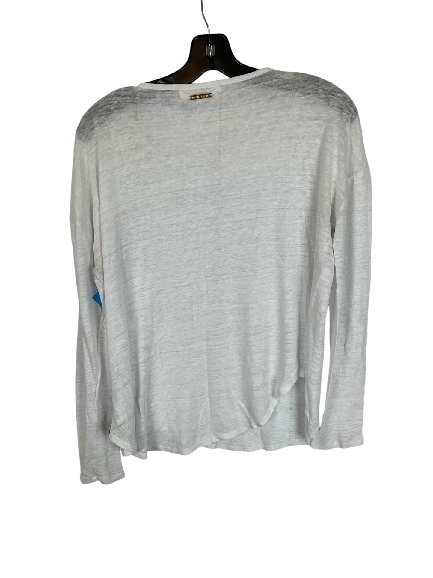 Top Long Sleeve By Michael By Michael Kors In White, Size: S