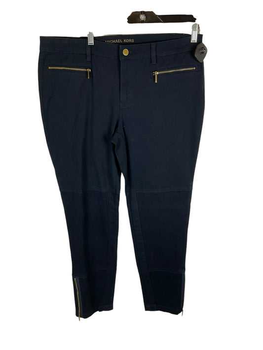 Pants Designer By Michael Kors In Navy, Size: 12