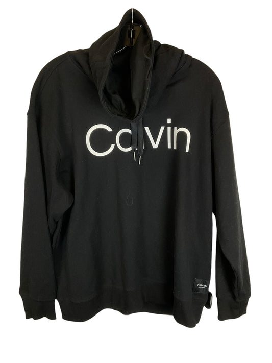 Sweatshirt Hoodie By Calvin Klein Performance In Black, Size: 1x