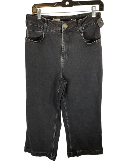 Jeans Wide Leg By Pilcro In Black Denim, Size: 6