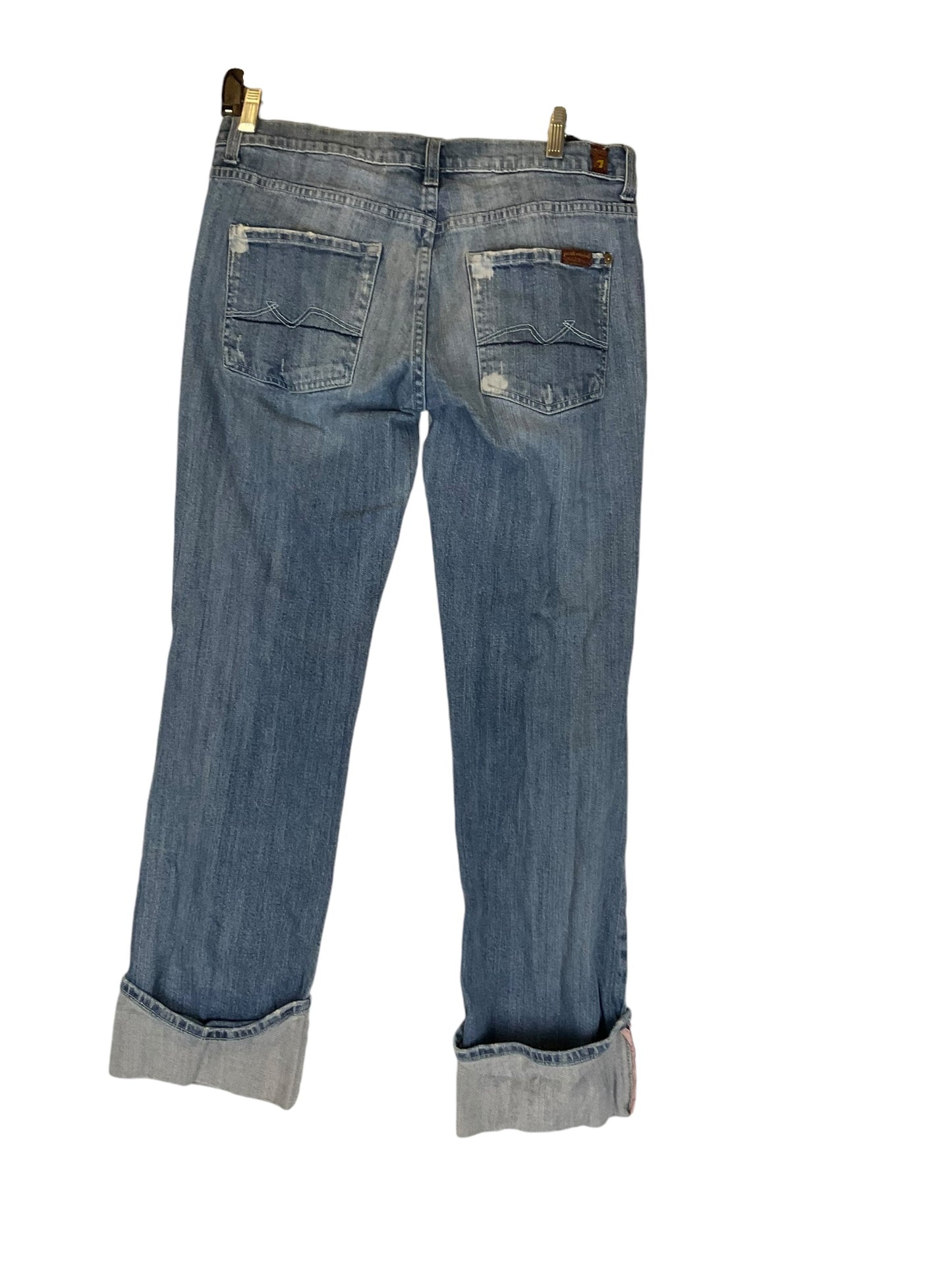 Jeans Designer By 7 For All Mankind In Blue Denim, Size: 10