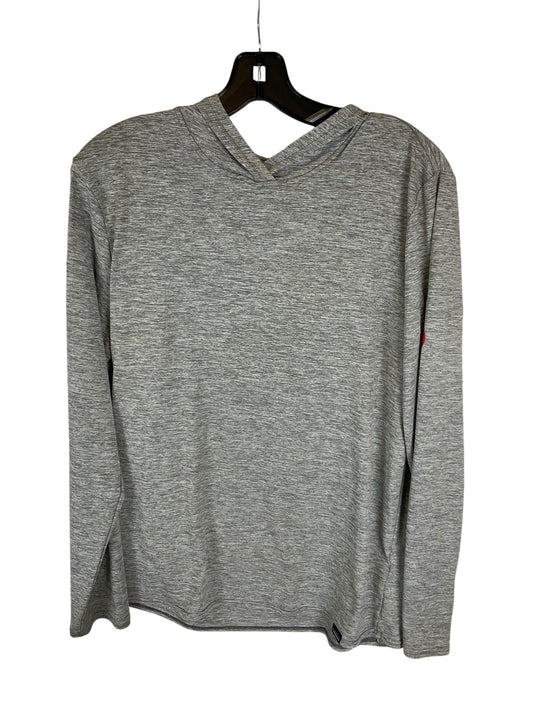 Top Long Sleeve Designer By Patagonia In Grey, Size: M