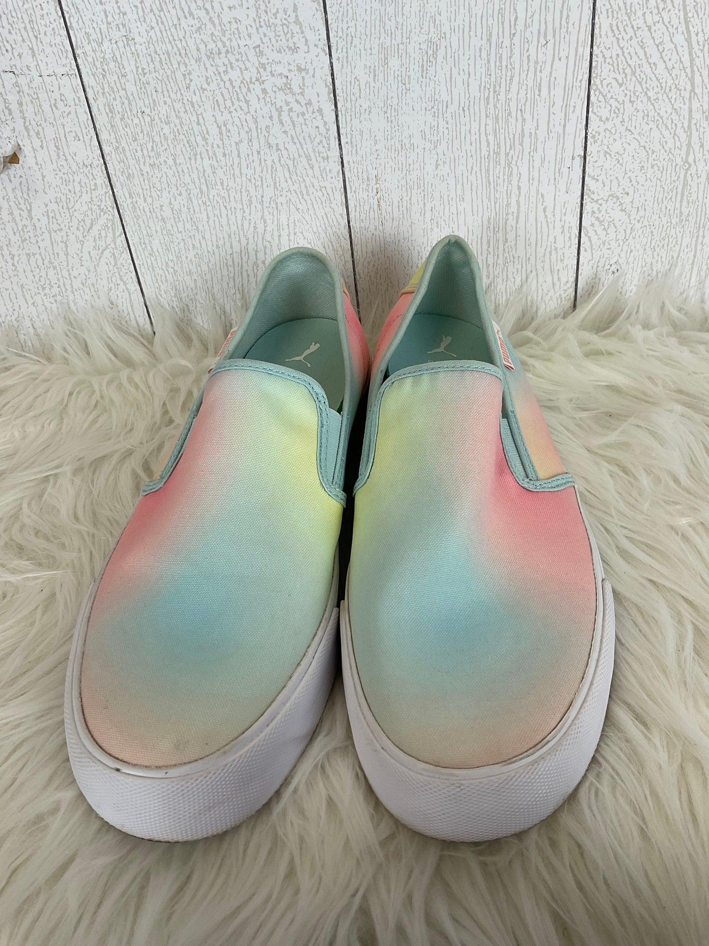 Tie Dye Print Shoes Flats Puma, Size 8.5