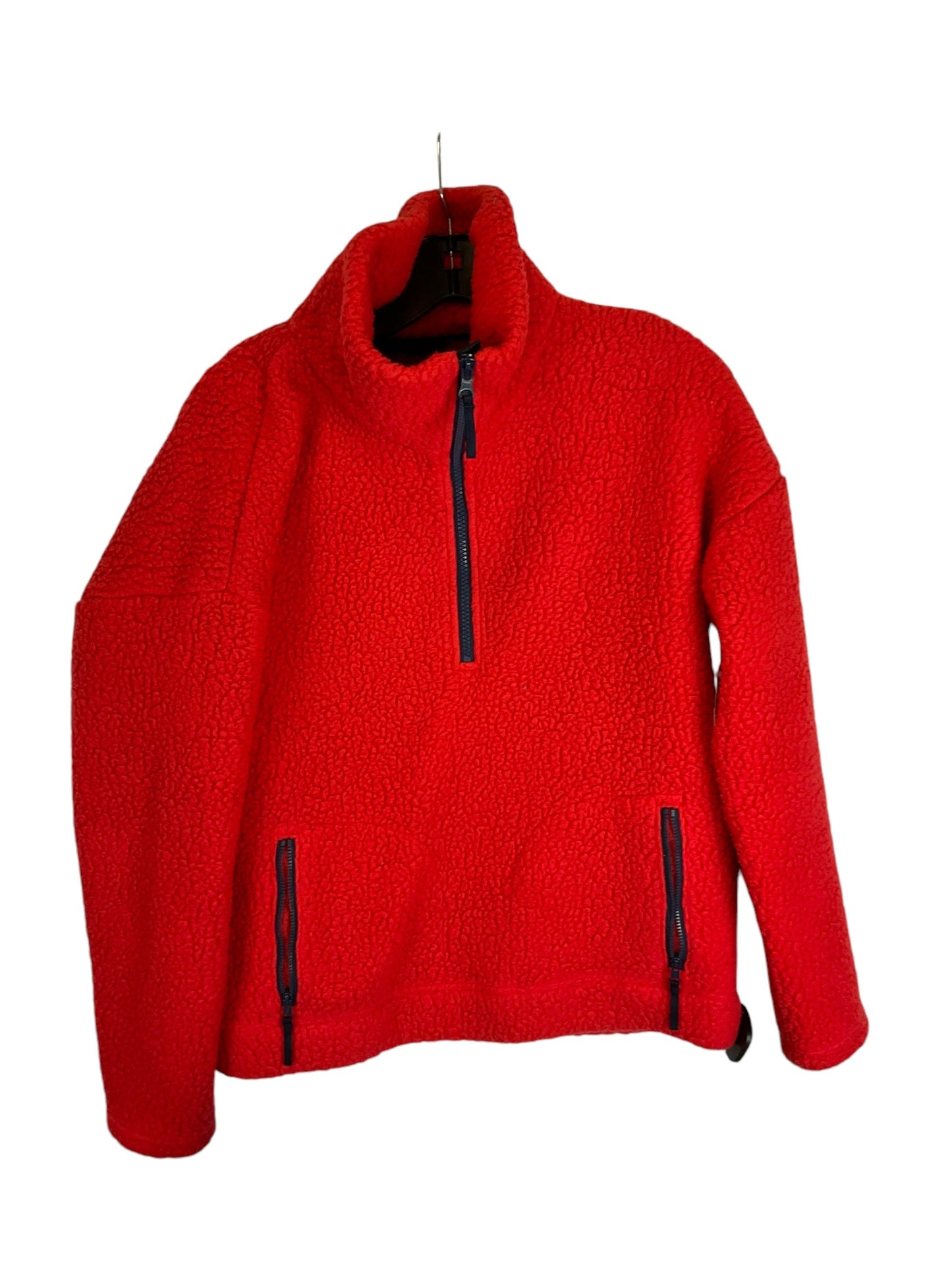 Jacket Fleece By J. Crew In Red, Size: S