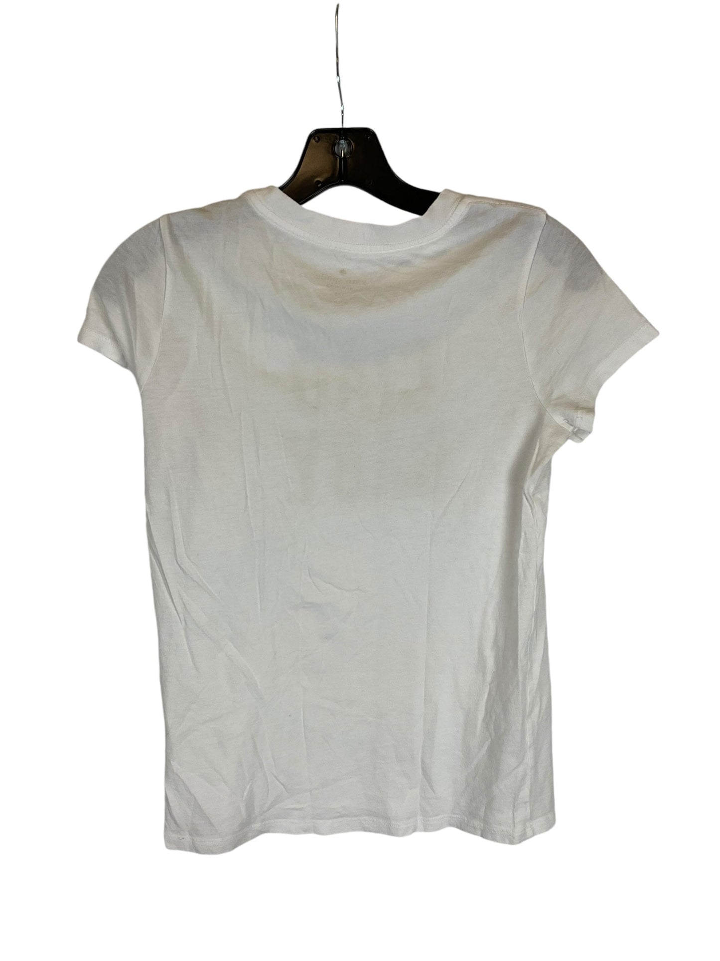 Top Short Sleeve Designer By Kate Spade In White, Size: Xs