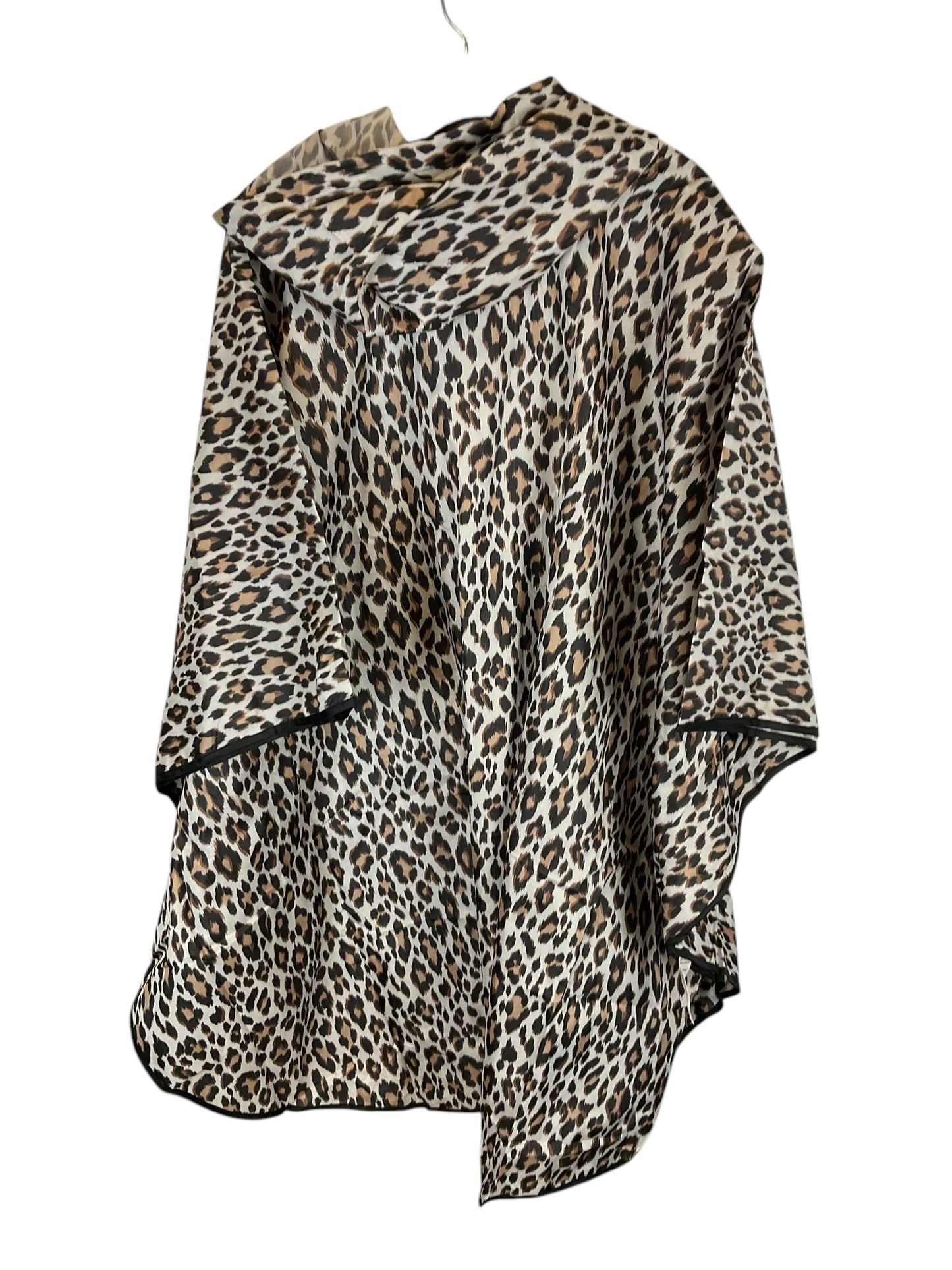 Poncho By Chicos In Animal Print, Size: Osfm