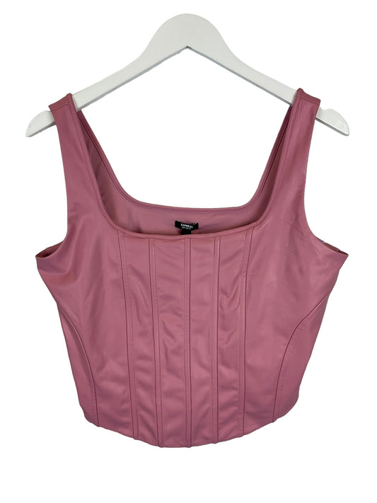 Pink Top Sleeveless Express, Size L