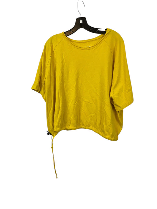 Top Short Sleeve Designer By Clothes Mentor In Yellow, Size: 0