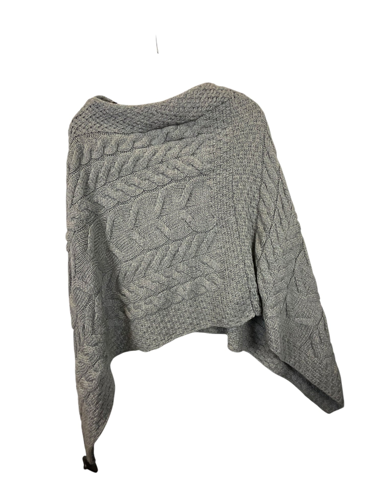 Poncho By Clothes Mentor In Grey, Size: 0