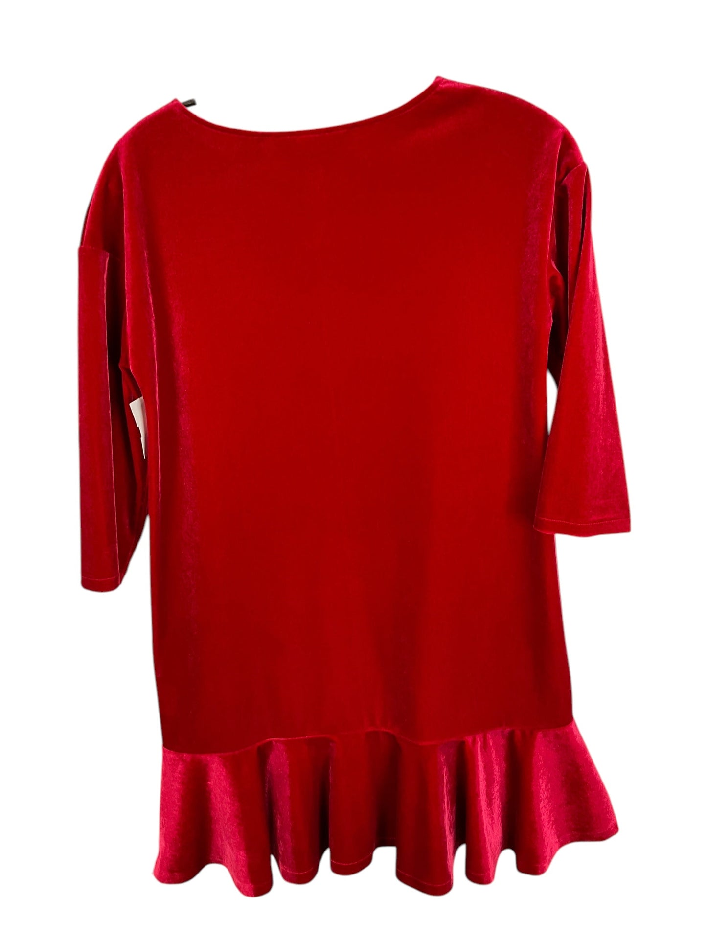 Dress Casual Short By Lands End In Red, Size: L