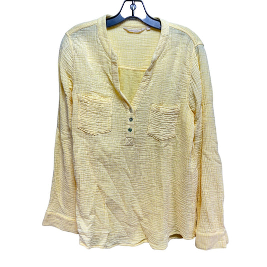 Top Long Sleeve By Soft Surroundings In Yellow, Size: M