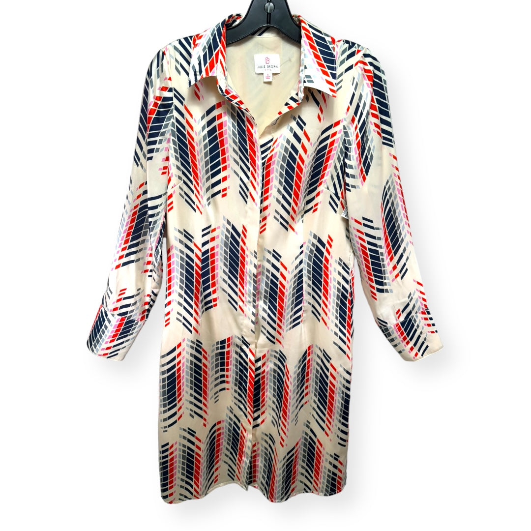 Chevron Pattern Dress Designer Julie Brown, Size 6