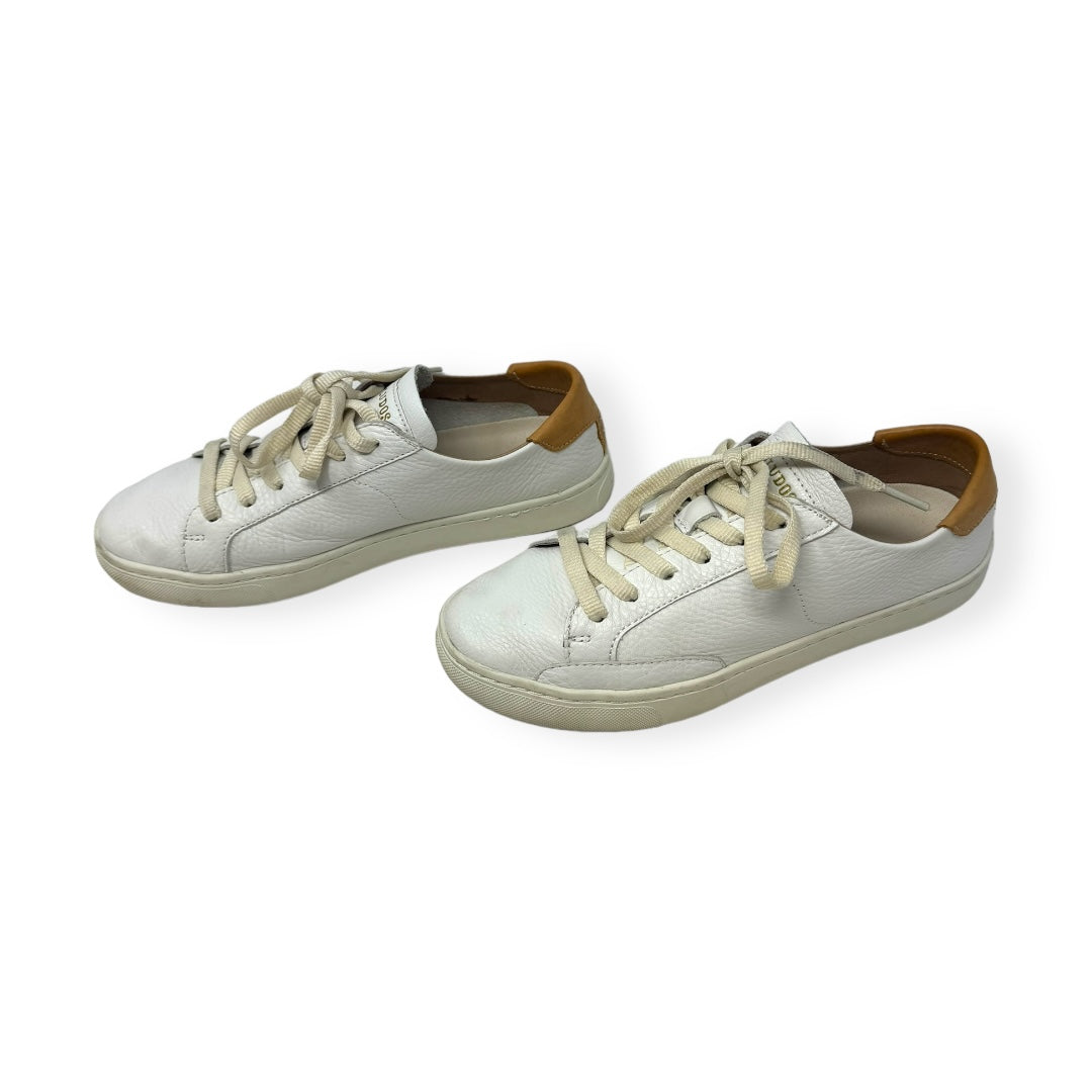 Leather White Shoes Sneakers Soludos, Size 6