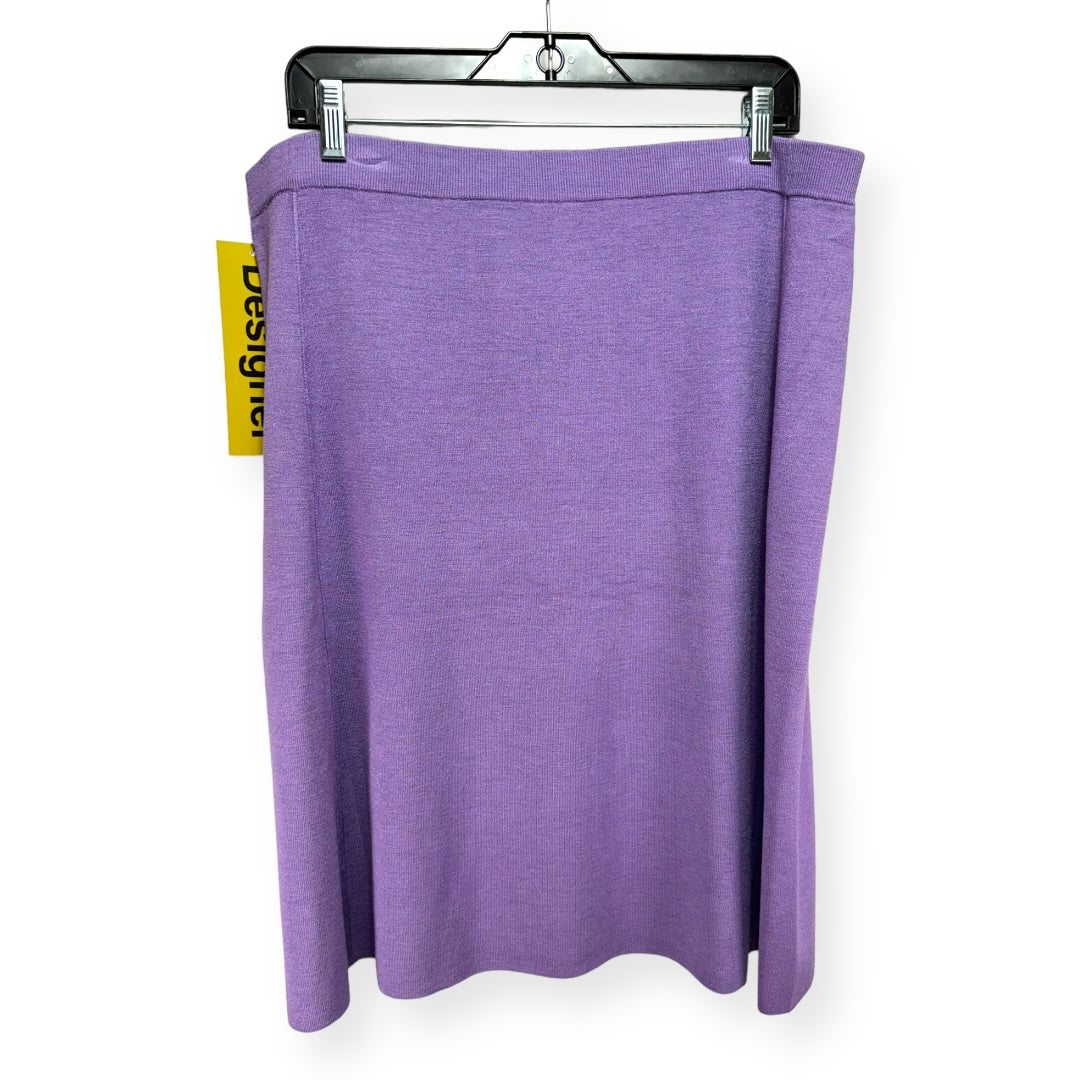 Purple Skirt Designer Eileen Fisher, Size Xl