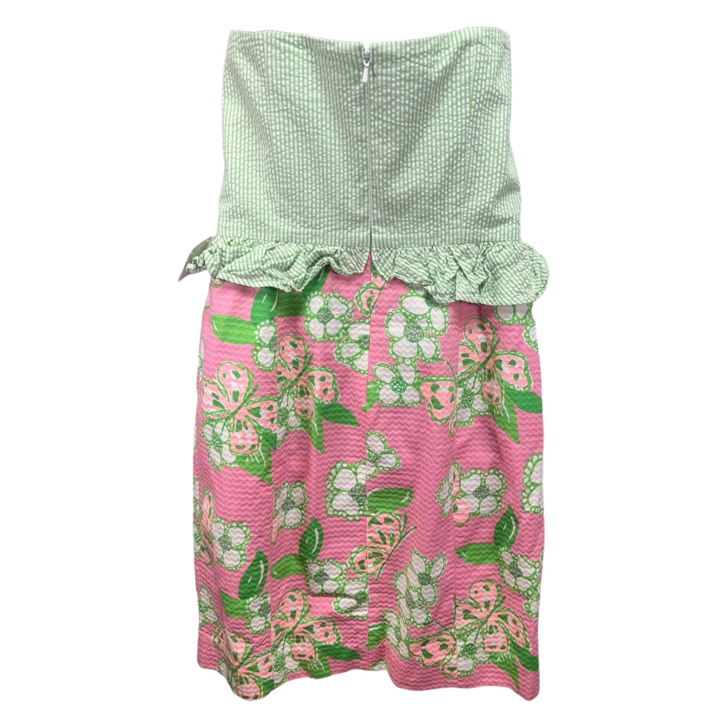 Lowe Peplum Dress in Pretty Pink Tootie Designer Lilly Pulitzer, Size 6