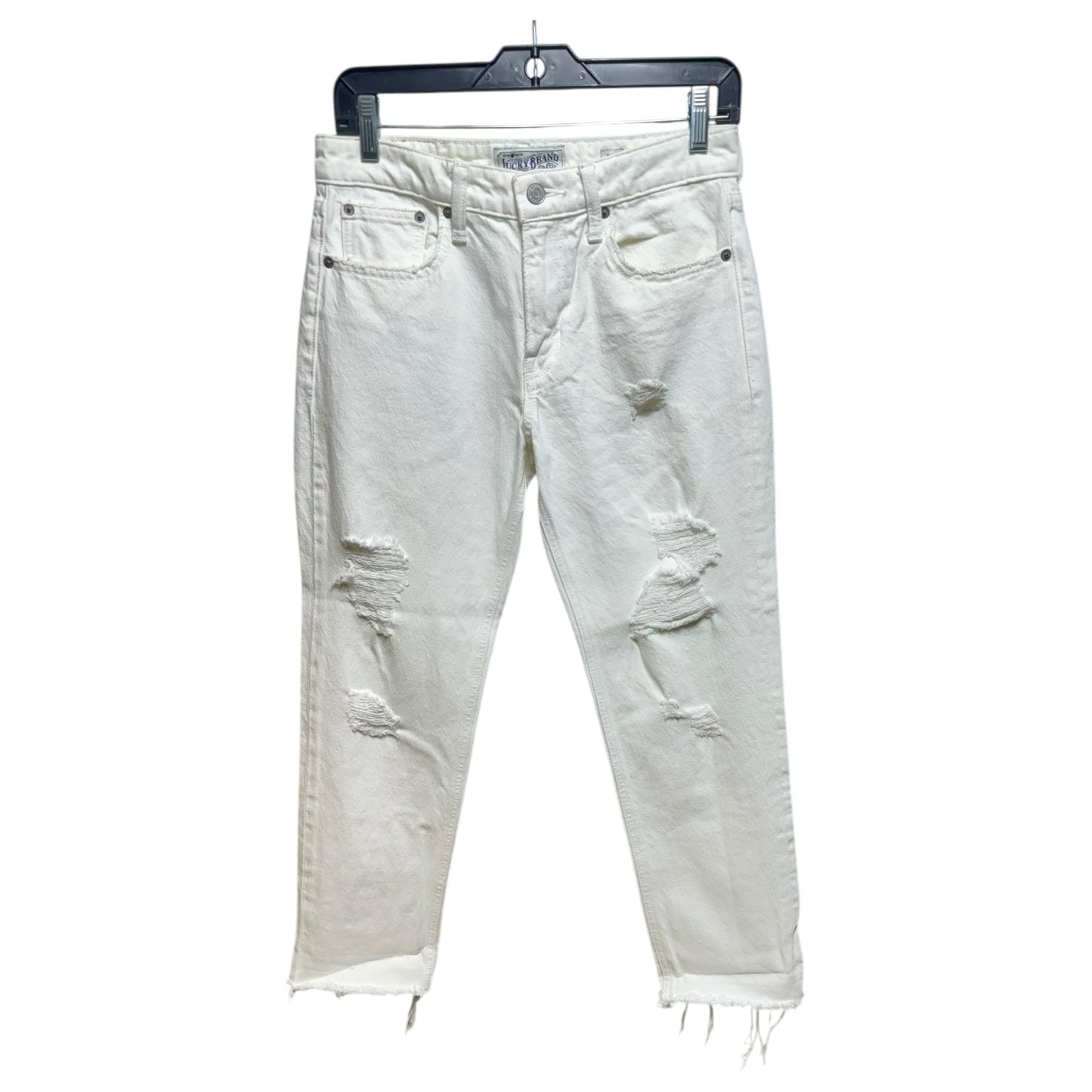 Jeans Cropped By Lucky Brand In White, Size: 2