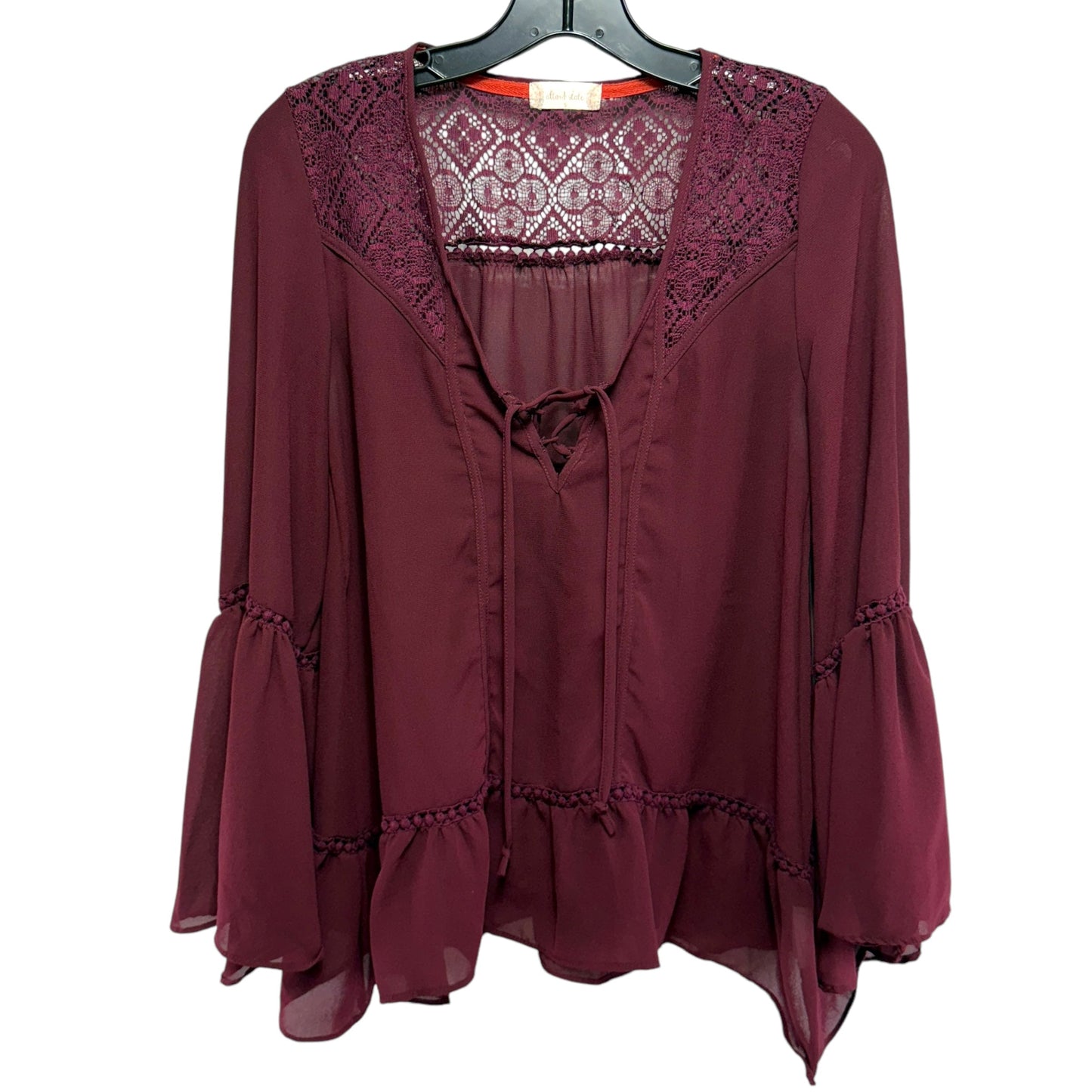 Top Long Sleeve By Altard State In Red, Size: S