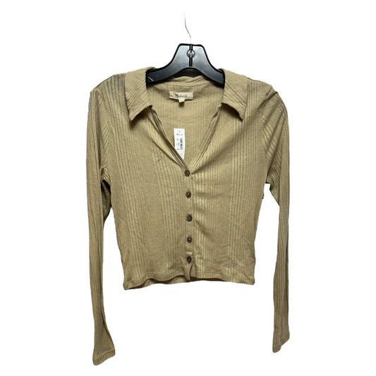 Top Long Sleeve By Madewell In Tan, Size: M