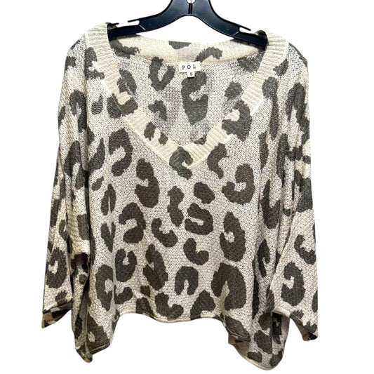 Top Long Sleeve By Pol In Animal Print, Size: S