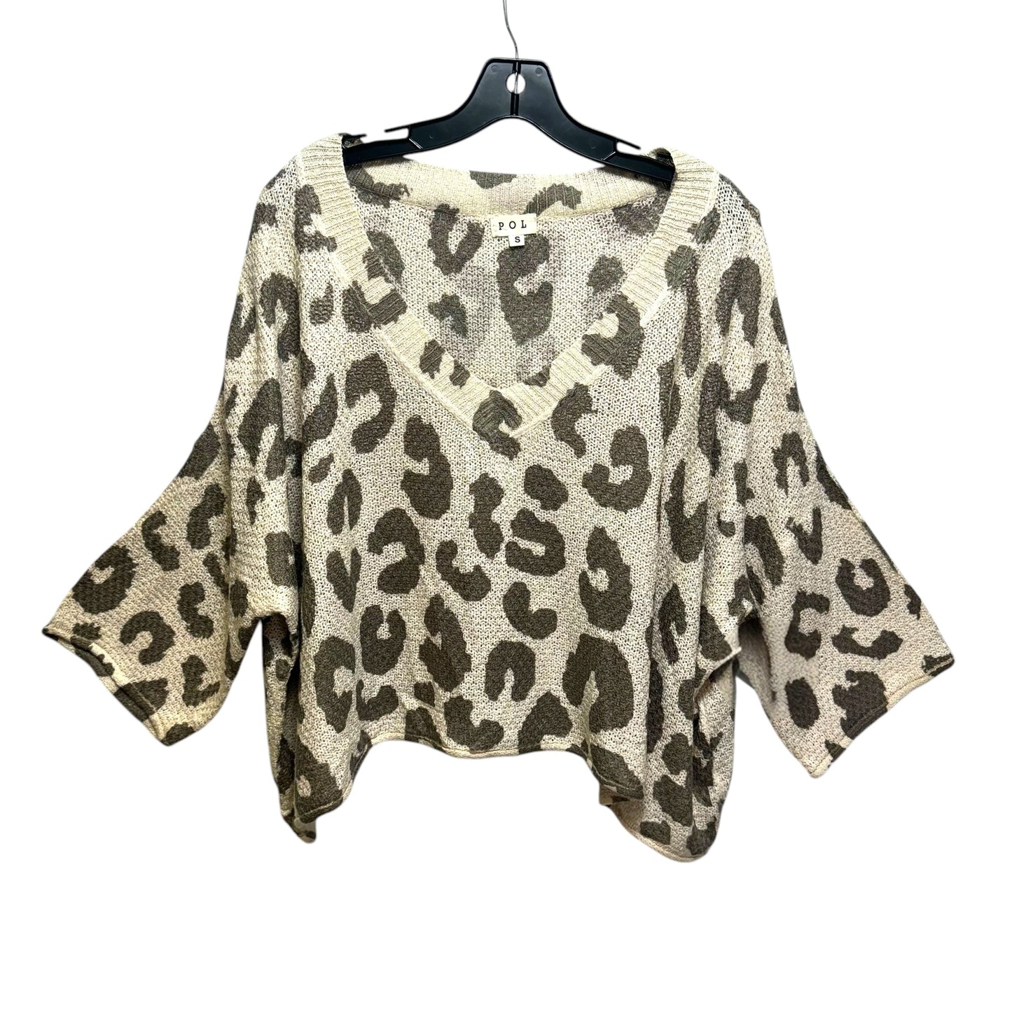 Top Long Sleeve By Pol In Animal Print, Size: S