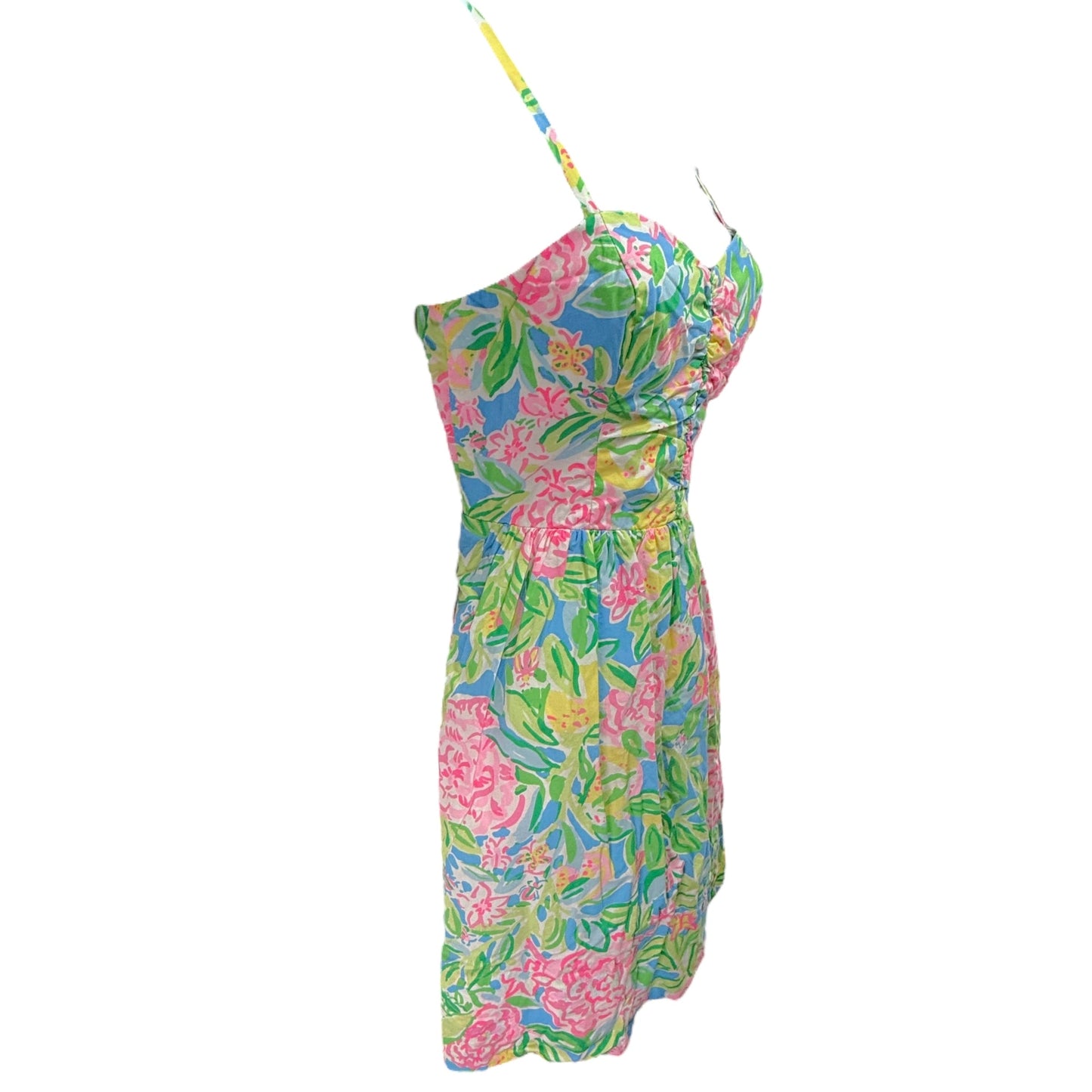 Ilana Cotton Sundress Designer By Lilly Pulitzer In Multi Grove Garden, Size: 0