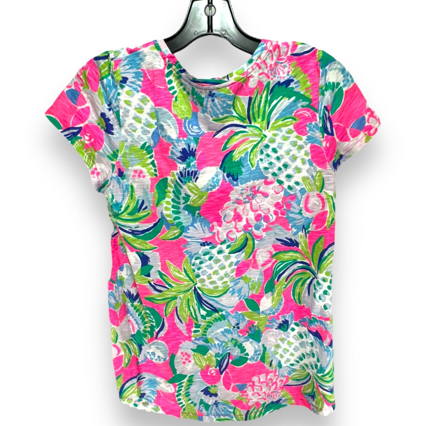 Etta V-Neck Top Designer By Lilly Pulitzer In Multi Tropical Beachy, Size: XS