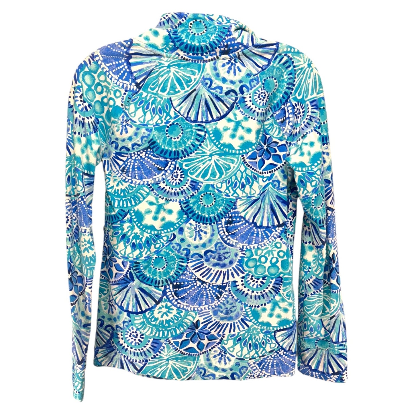 Captain Popover Designer By Lilly Pulitzer In Turquoise Oasis Half Shell , Size: XS