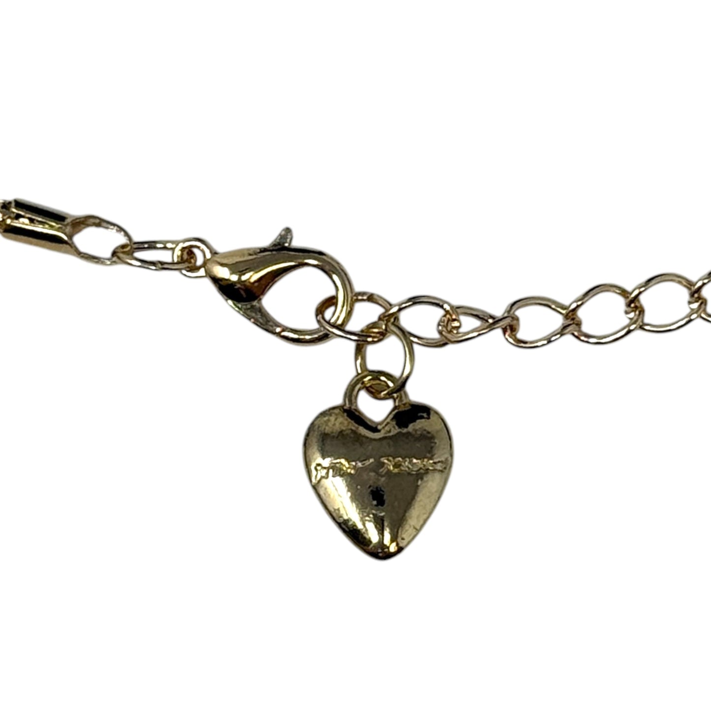 Inlaid Crystals & Enamel Heart Love Pendant Necklace By Betsey Johnson