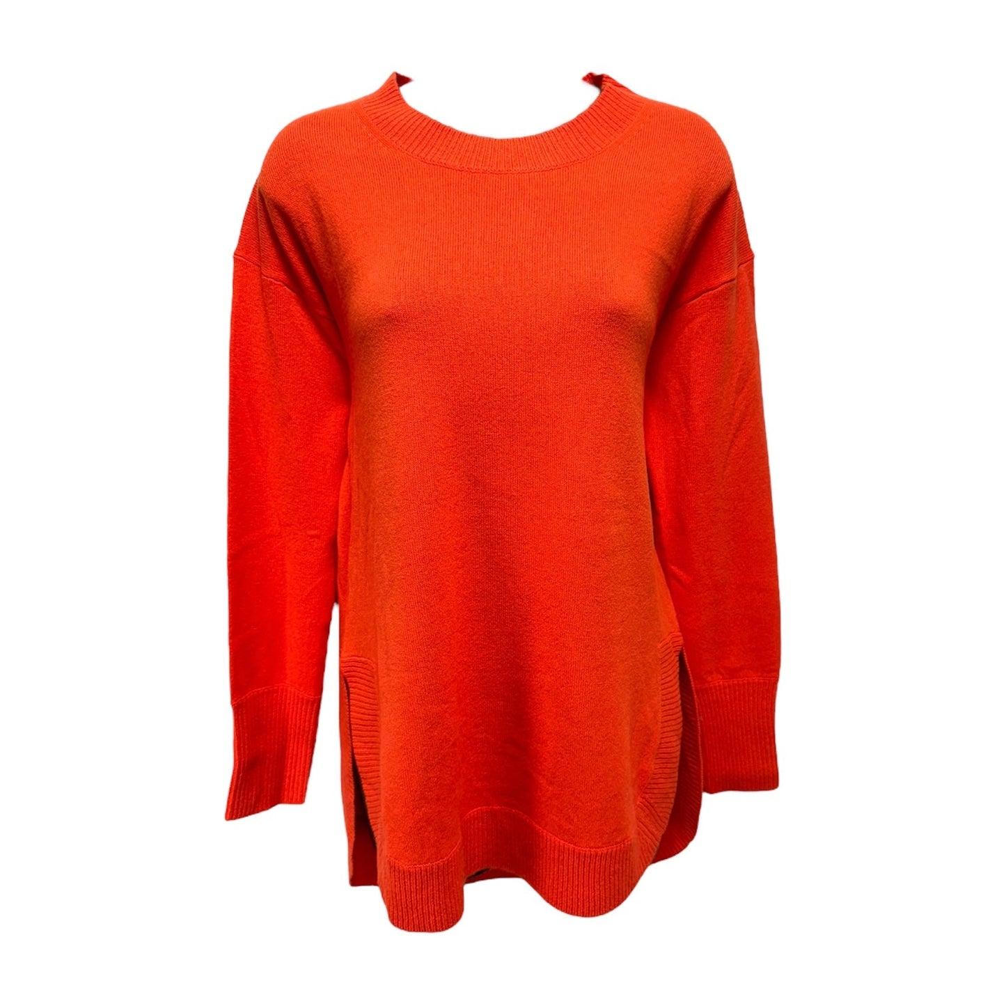 Italian Cashmere Tunic Sweater By J. Crew Collection In Orange, Size: XS