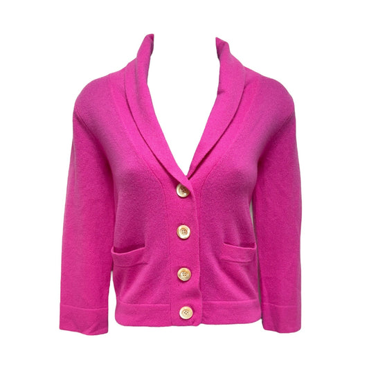 Sweater Cardigan Cashmere By J. Crew In Pink, Size: Xs