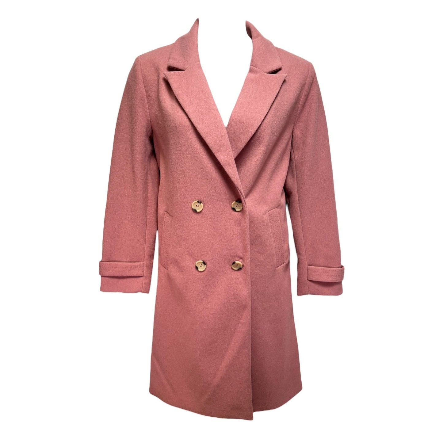 Coat Trench By Limited In Pink, Size: 10