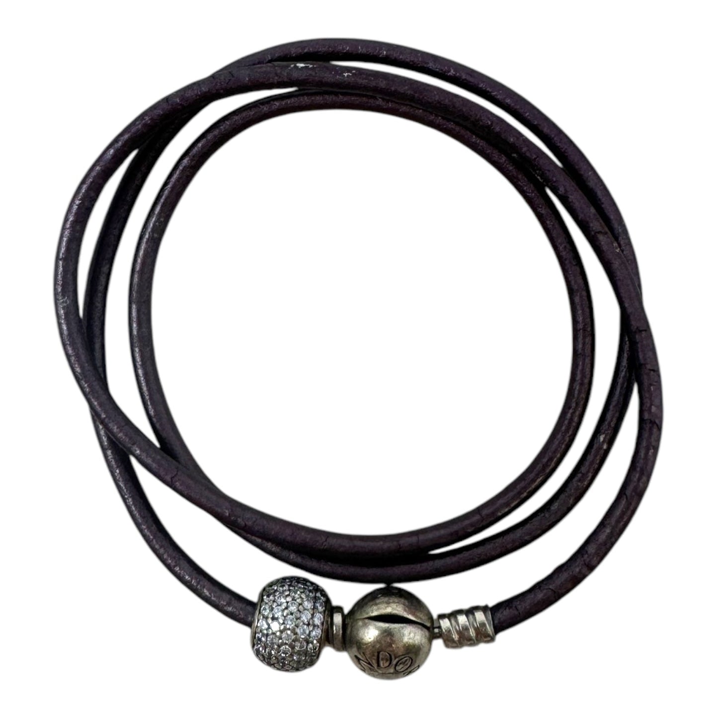 Leather Cord Bracelet / Necklace By Pandora