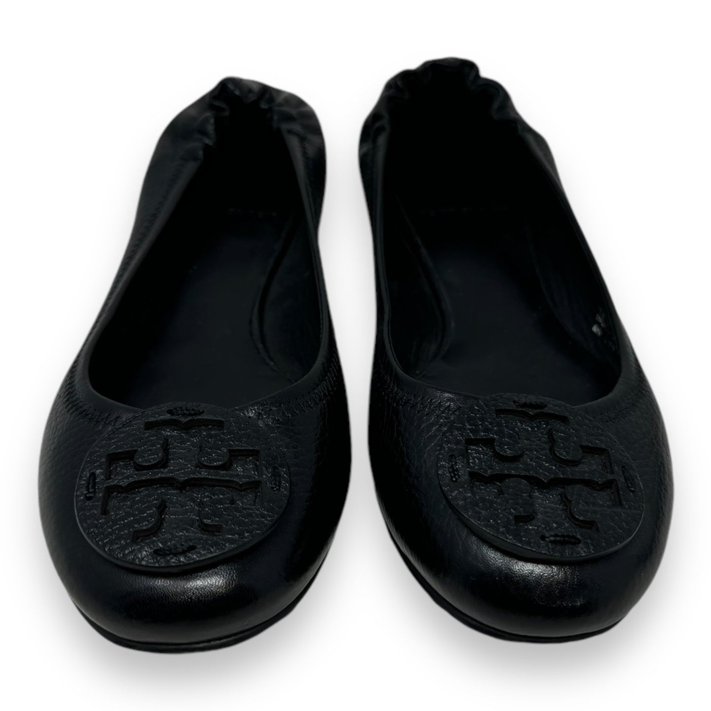 Minnie Travel Ballet Flats Designer By Tory Burch In Black, Size: 8