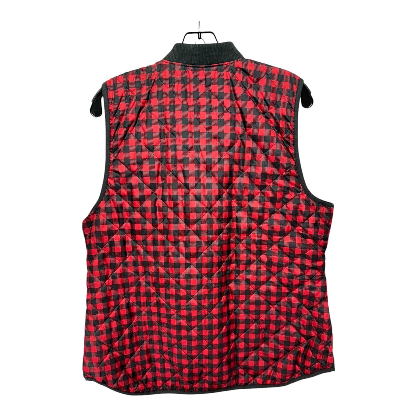 Vest Puffer & Quilted By Old Navy In Plaid Pattern, Size: L