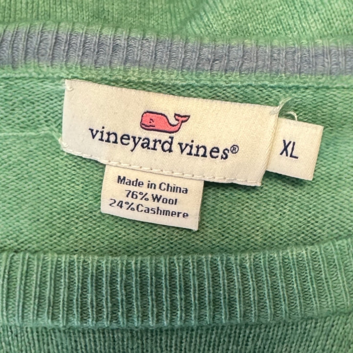 Sweater By Vineyard Vines In Green, Size: Xl