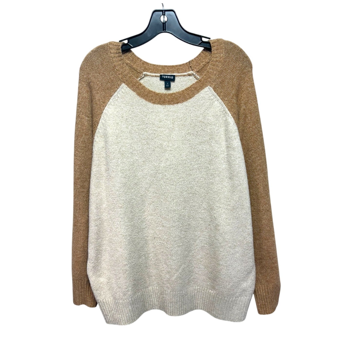 Sweater By Torrid In Cream, Size: 1x