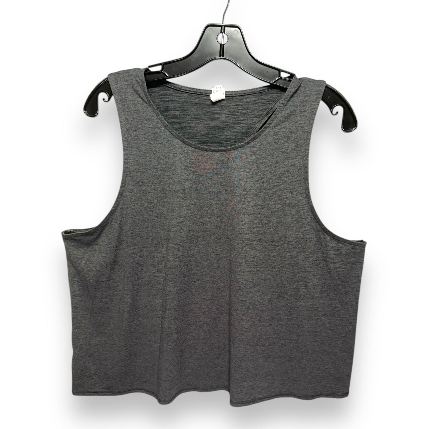 Athletic Tank Top By Yogalicious In Grey, Size: 1x