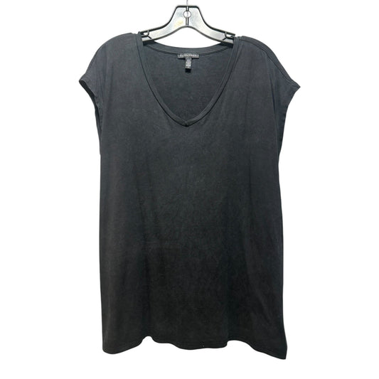 Top Short Sleeve Basic By Eileen Fisher In Black, Size: L