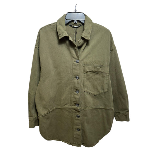 Jacket Utility By Zara In Green, Size: L