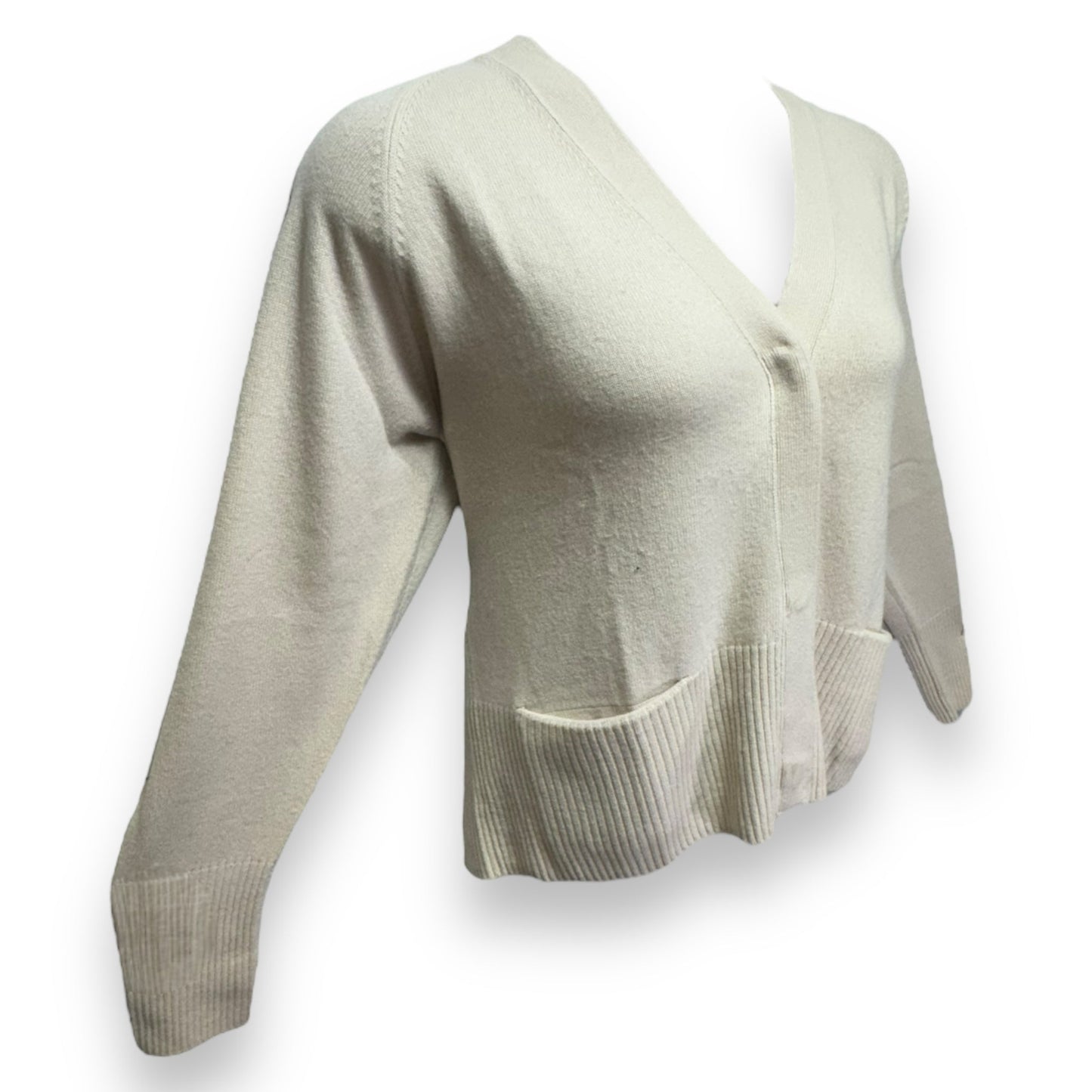 Sweater Cardigan By Vince In Cream, Size: M