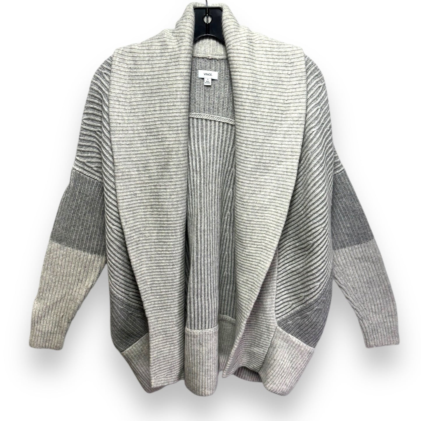 Sweater Cardigan By Vince In Grey, Size: M